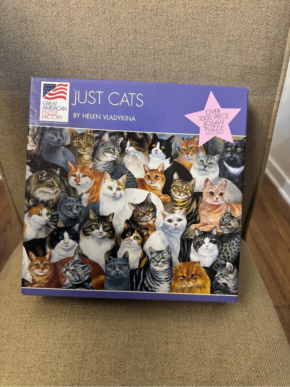"Just Cats" Cat Jigsaw Puzzle - Purple